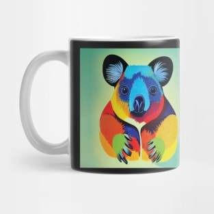 Colourful Koala Contemporary Art Mug